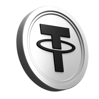 Grafik der Tether-USDT-Münze im Infobereich der Plattform